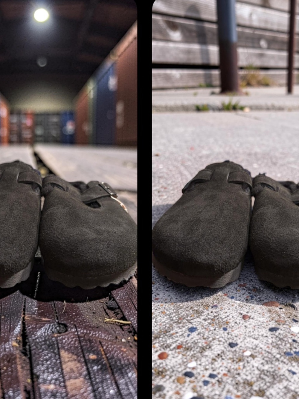 Birkenstock Boston VL/Shearling Suede Clog - Black - 9 Narrow - Picture 12 of 14